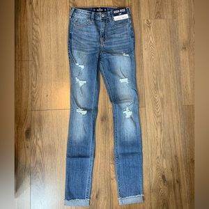 High-rise hollister classic stretch, size 0L